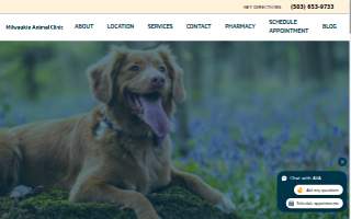 Milwaukie Animal Clinic of Oak Grove website