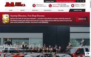 AAA Pest Control website