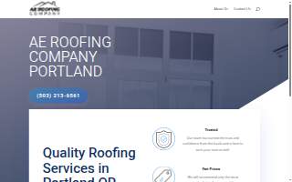 AE Roofing Company Portland website