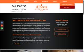 Alberta Veterinary Care website