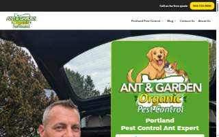 Ant & Garden Organic Pest Control website
