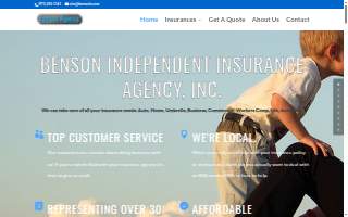 Benson Independent Insurance Agency, Inc. website