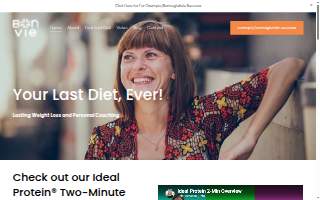 BonVie Weight Loss & Nutrition website