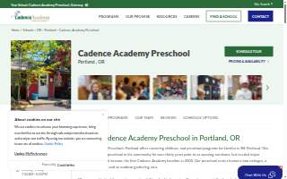 Cadence Academy Preschool of Portland website