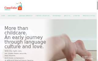 Casa Feliz Child Care website