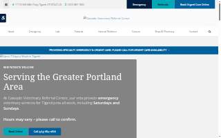 Cascade Veterinary Referral Center website