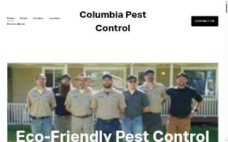 Columbia Pest Control website