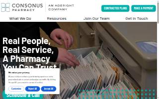 Consonus Oregon Pharmacy website