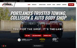 Crown Towing and Repair website