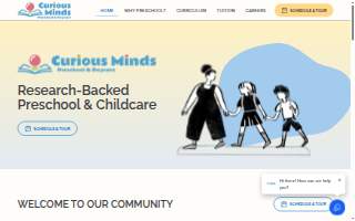 Curious Minds Preparatory Preschool Pearl District website