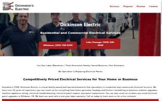 Dickinson Electric Hillsboro website
