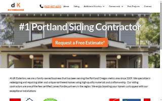 dK Exteriors LLC website