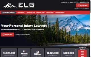 ELG Injury Lawyers - Portland website