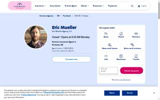 Farmers Insurance - Eric Mueller website