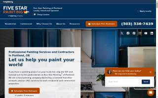 Five Star Painting of Portland website