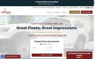 Footprints Floors Portland website