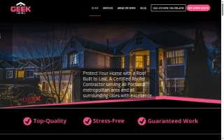 Geek Roofing website