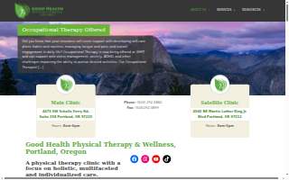 Good Health Physical Therapy & Wellness website