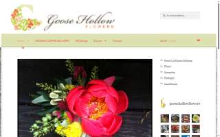 Goose Hollow Flowers website