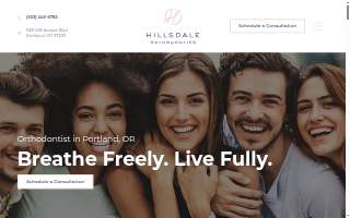 Hillsdale Orthodontics website