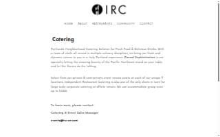 Independent Restaurant Catering website