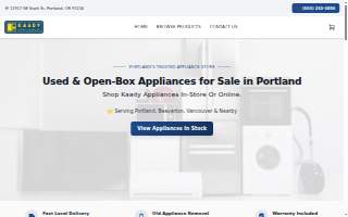 Kaady Appliances website