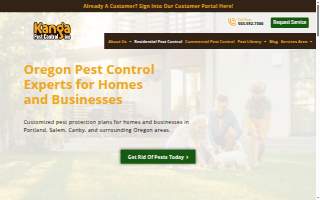 Kanga Pest Control - Portland website
