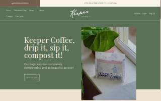 Keeper Coffee Co website