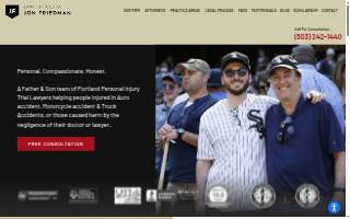Law Offices of Jon Friedman - Portland Car Accident & Injury Lawyers website