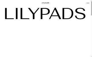 Lilypads Childcare Center website