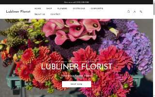 Lubliner Florist website