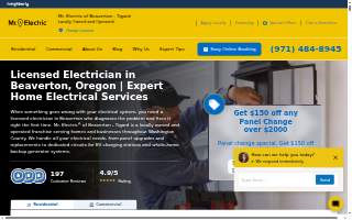 Mr. Electric of Beaverton - Tigard website
