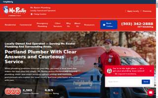 Mr. Rooter Plumbing of Portland website