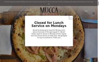 Mucca Osteria website