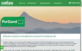 Natura Pest Control - Portland website