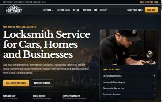 Northwest Security & Lock website