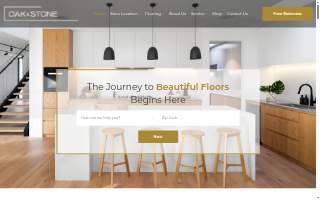 Oak & Stone Flooring Store website