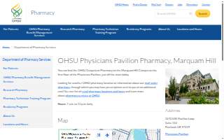 OHSU Physicians Pavilion Pharmacy website