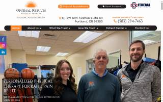 Optimal Results Physical Therapy website