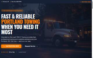 Pdx 5 Towing LLC website