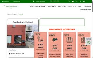 Pointe Pest Control - Portland website