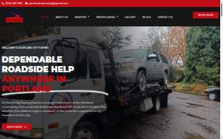 Portland City Towing website