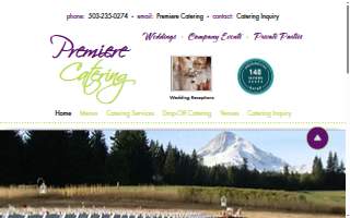 Premiere Catering website