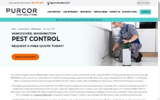 PURCOR Pest Solutions of Portland website