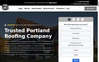 River City Roofing Portland website