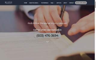 Rob Kline Personal Injury Lawyer website