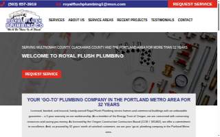 Royal Flush Plumbing Co website