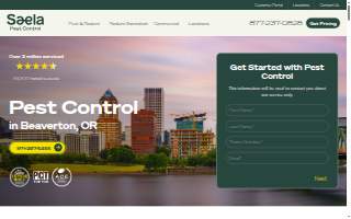 Saela Pest Control of Portland website
