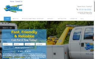 Speed's Towing website
