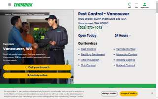 Terminix of Portland website